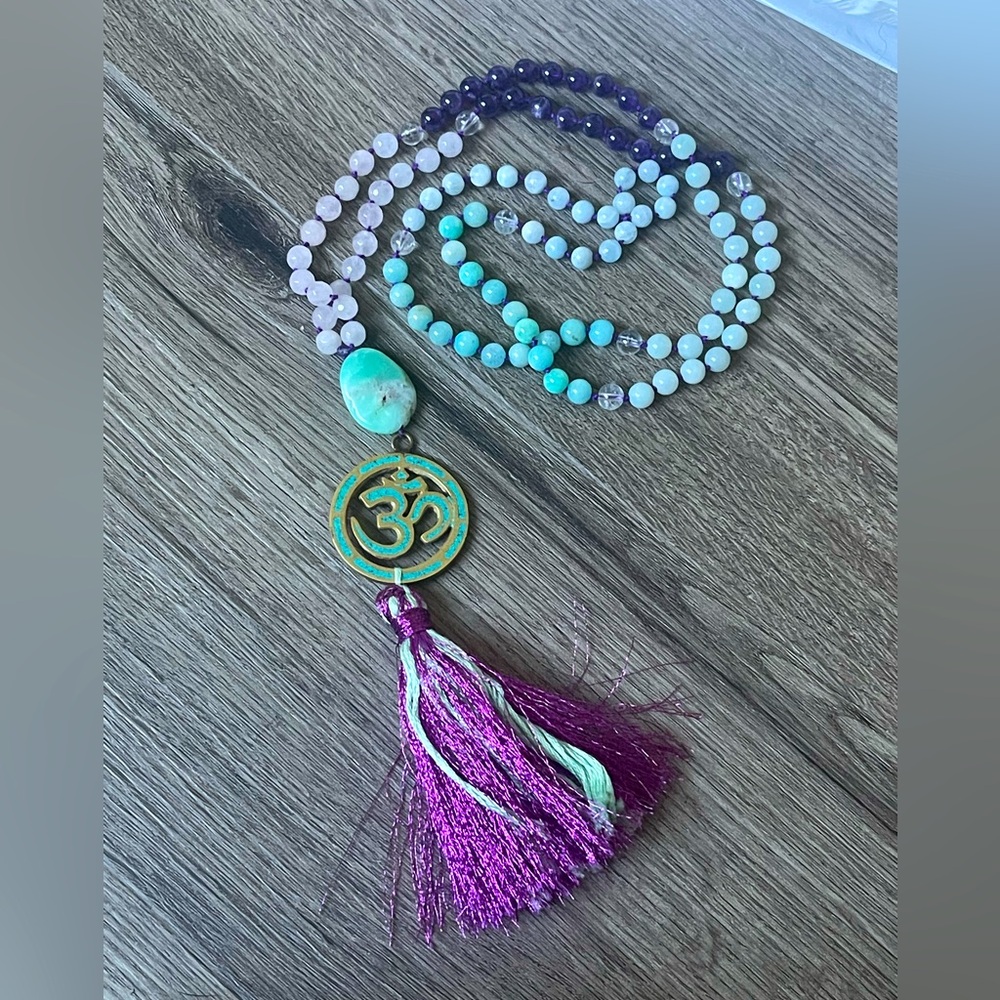 OM Mala beads necklace